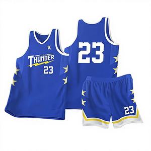 โลโก้แบบกำหนดเอง ลายและตัวเลข เสื้อบาสเก็ตบอลโพลีเอสเตอร์ เด็ก ผู้ชาย ระบายอากาศได้ดี ซับเหงื่อ แห้งเร็ว ชุดยูนิฟอร์ม - Product Image 1