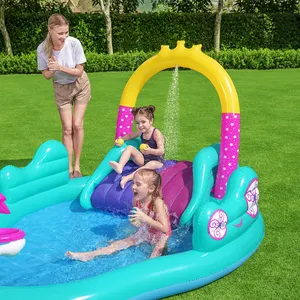 53097 गेंडा पानी पार्क कट्टर Thickened Inflatable मनोरंजन पानी जेट स्विमिंग पूल unicorm गाड़ी खेलने केंद्र