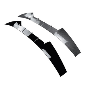 Audi A4 B9 2017-2024 Sedan Blade Style Roof Spoiler Carbon Fiber Texture Piano Black Rear Trunk Wing Exterior Modification - Product Image 5