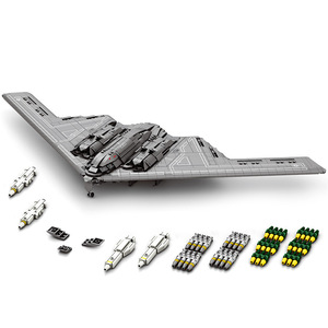 EN STOCK 33038 Bloques de Construcción Militares, Modelo de Bombardero B-2, Ladrillos de Avión Creativos, Juguete de Ensamblaje para Niños, Set de Regalo de Navidad - Product Image 1