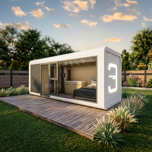 Apple Pod Houses 1 Bedroom Prefab Container Home with Sandwich Panel Cheap Mini Modular House for Living Mall & Hotel Use - Product Image 3