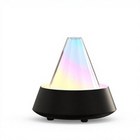 Nouveau Diffuseur d'Arômes Arc-en-ciel Simulé à Forte Émission de Brume, Humidificateur Ultrasonique Intelligent Haut de Gamme Alimenté par USB