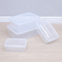 Conteneur de stockage alimentaire en plastique personnalisable, sans BPA, en matériau PP, design transparent pour la personnalisation, vente en gros