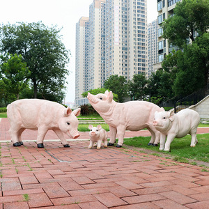 Adorno de Cerdo de Fibra de Vidrio, Impermeable, Hecho a Mano, Arte Moderno Decorativo, para Jardín y Parque - Product Image 3