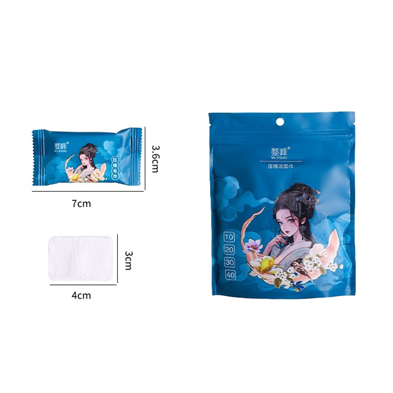 Style chinois bleu 24*30 cm, 20 pièces par paquet