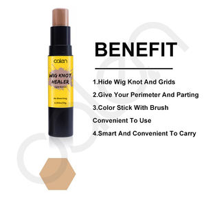 Meilleure vente label privé 4 couleurs disponibles perruque noeud guérisseur correcteur avec brosse pas de blanchiment des cheveux dentelle teinte stylo bâton - Product Image 4