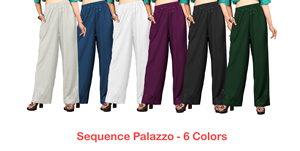 Pantalones Palazzo de Lentejuelas con Mezcla de Algodón, Corte Ajustado para Mujer, Cintura Alta, Cómodos para Fiestas, Oficina y Uso Diario - Product Image 6