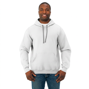 Sudadera con capucha de forro polar extragrande con media cremallera y logotipo personalizado 2025 para hombre, talla grande, ropa casual de invierno de alta calidad con bordado de cremallera - Product Image 1