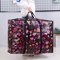 Sac de déménagement Sac polochon en coton pour couette Rangement imperméable non tissé épais Sac à provisions portable laminé
