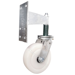 S-S 6inch 150mm Damping Farm <strong>Gate</strong> <strong>Wheel</strong> Castor <strong>Spring</strong> <strong>Loaded</strong> <strong>Gate</strong> Caster