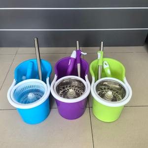 Système de nettoyage de sol de seau de vadrouille rotatif en microfibres le plus vendu sur <span class=keywords><strong>Amazon</strong></span> rouge gris standard - Product Image 5