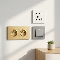 BENDI C29 Panneau de prise murale modulaire standard britannique pour hôtel, modules interchangeables d'alimentation, USB, RJ45, téléphone, TV, 16A 250V, PC givré