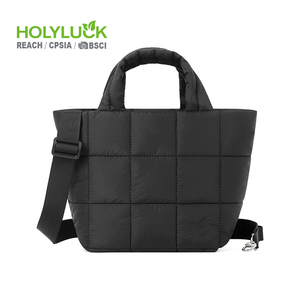 Logotipo personalizado Color Tamaño Aceptar Moda Impermeable Puffer <span class=keywords><strong>Toto</strong></span> Bolsa Moda Puffy Acolchado Bolsa de mano con correa ajustable - Product Image 1