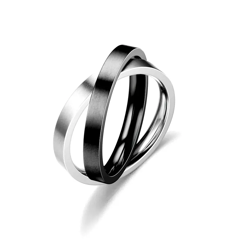 Модное Золотое серебряное кольцо из нержавеющей стали 2021 для женщин, оптовая продажа N2107118