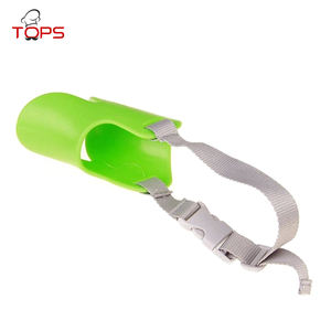 부드러운 실리콘 Duckbill 입 커버 애완 동물 Anti-biting 조정 가능한 안전 작은 개 총구 가죽 실리콘 개 총구 - Product Image 5