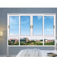 Sécurité à la maison ouragan résistant aux chocs double vitrage fenêtres UPVC plastique cadre verre PVC fenêtre coulissante