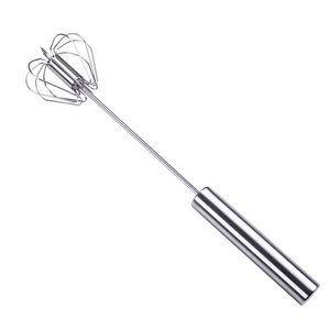 Type <span class=keywords><strong>de</strong></span> presse en acier inoxydable batteur à oeufs semi-automatique outil <span class=keywords><strong>de</strong></span> fouettage <span class=keywords><strong>de</strong></span> batteur à oeufs rotatif télescopique - Product Image 1