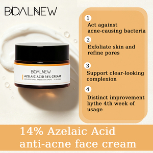 Crème Visage OEM 14% Acide Azélaïque Anti-acné, Éclaircissante, Traitement des Cicatrices Cutanées, Rafraîchissante, Estompe les Cicatrices et les Taches Brunes - Product Image 5