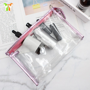 Suministro directo de fábrica: Bolsa de aseo transparente de PVC, bolsa de almacenamiento de cosméticos, bolsa de aseo de viaje impermeable de gran capacidad - Product Image 4
