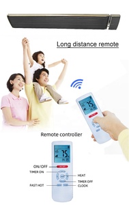 Jhheatsup 3200W Calentador sưởi ấm không gian Yoga nóng Patio điện hồng ngoại nóng với điều khiển từ xa cho ngoài trời trong nhà - Product Image 5