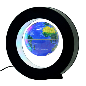 3 इंच काले गोल आकार प्लास्टिक चुंबकीय लेवेटिंग ग्लोब शिल्प चुंबकीय फ्लोटिंग वर्ल्ड - Product Image 2