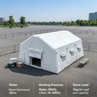 Tente gonflable avancée fiable stable respirable isolée par installation instantanée d'aide pour des services médicaux de champ