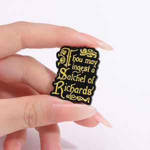 魔法咒语珐琅别针经典电影线条来自巫师书籍续集胸针翻领徽章惊险的暗黑破坏神珠宝粉丝礼物 - Product Image 1