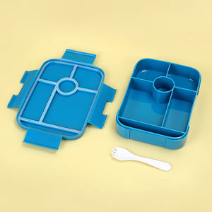 मुफ्त नमूना 1000 एमएल स्कूल लंच बॉक्स बच्चे के लिए अनुकूलित आयताकार बॉक्स भोजन बच्चे के लिए 5 डिब्बे लंच बॉक्स - Product Image 5