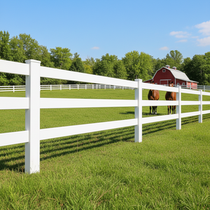 Clôture de jardin de luxe 6x8 anti-pourriture, installation facile, <span class=keywords><strong>panneaux</strong></span> d'enclos pour chevaux en PVC de 8 pieds de long - Product Image 1