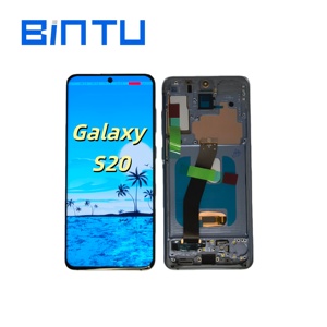Écran tactile <span class=keywords><strong>OLED</strong></span> d'usine Bintu pour téléphone portable S20 S21, écran tactile d'origine avec lecteur d'empreintes digitales, garantie de 6 mois, prix de gros en vrac - Product Image 3