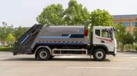 Camion poubelle à compression hybride HV5 10CBM, autonomie de 460 km