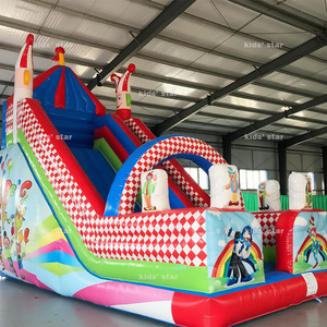 Château gonflable géant personnalisé et écologique avec toboggan, capacité <span class=keywords><strong>20</strong></span> enfants, idéal <span class=keywords><strong>pour</strong></span> la <span class=keywords><strong>location</strong></span> commerciale et les fêtes - Product Image 2