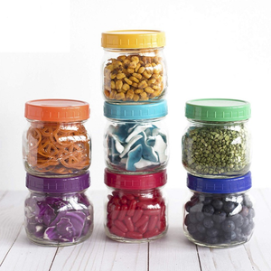 BPA FREE Drinking Food Storage Plastic Wide Mouth Custom Mason Bottle Cap Color Lids ForJars