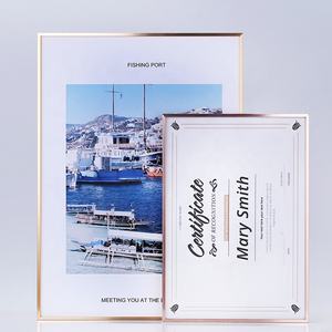 4 couleurs A0 A1 A2 A3 A4 8X10 11X14 pouces Métal Alliage d'aluminium <span class=keywords><strong>Cadre</strong></span> <span class=keywords><strong>photo</strong></span> avec verre ou <span class=keywords><strong>plexiglas</strong></span> - Product Image 3