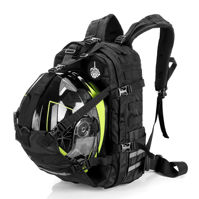 For ZC099 Free Sample Motowolf Leather Motorcycle Backpack Full Color Screen Customizable Waterproof 45L Laptop Helmet