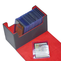 Boîte de rangement pour cartes de jeu de société MTG en cuir PU de qualité supérieure, Toploader