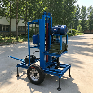 Foreuse de puits électrique 220V 380V 7,5kW, machine de forage de puits sur chenilles hydraulique, profondeur 150m pour la construction - Product Image 3
