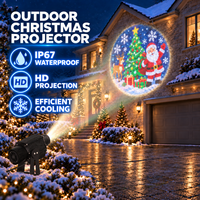 Projecteur de lumière de Noël extérieur à LED, affichage de motifs de fêtes pour la décoration de la maison, du jardin, des fêtes et des événements