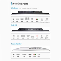 Tableau blanc intelligent Plug and Play de 15, 21, 24, 27, 32, 43 pouces avec haut-parleur Wifi BT, PC tout-en-un industriel, écran tactile