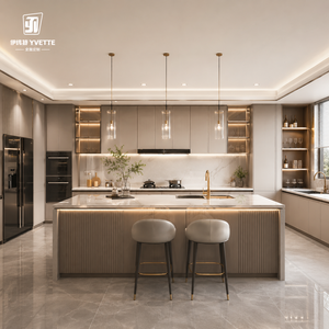Muebles <span class=keywords><strong>de</strong></span> Cocina Personalizados <span class=keywords><strong>de</strong></span> Alto Brillo, Montaje <span class=keywords><strong>de</strong></span> Gabinetes <span class=keywords><strong>de</strong></span> Pared, Instalación Completa <span class=keywords><strong>de</strong></span> Cocina para Decoración <span class=keywords><strong>de</strong></span> Apartamentos - Product Image 4