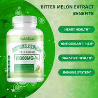 Capsules d'extrait de melon amer en supplément naturel pour soutenir la santé cardiaque et immunitaire Capsules de melon amer