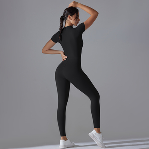 Set Sexy Personalizzato <span class=keywords><strong>Korkmaz</strong></span> per Donne, Body a Maniche Corte con Cerniera in Spandex/Nylon, Elasticizzato in Quattro Direzioni, Asciugatura Rapida, Traspirante, Delicato sulla Pelle - Product Image 3