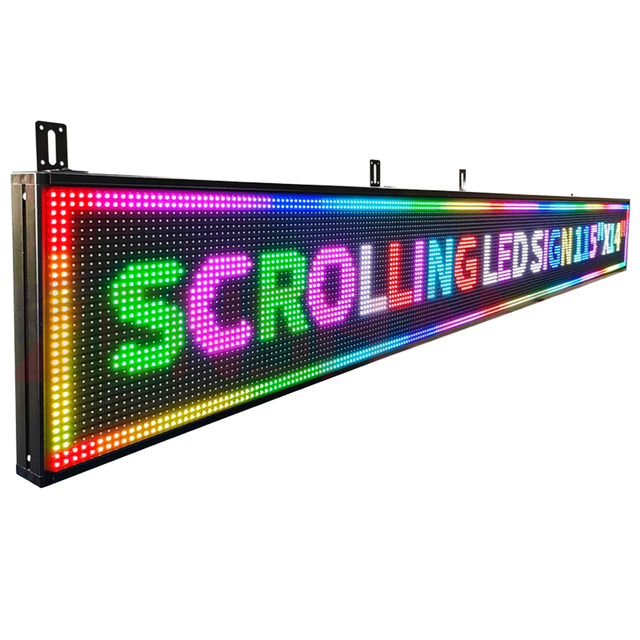 P10 Outdoor Full Color 128*48cm LED Panel Scrolling Screen LED Scrolling Display Screen LED Sign Screen Display