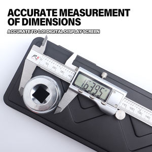 Calibrador <span class=keywords><strong>Vernier</strong></span> <span class=keywords><strong>Digital</strong></span> de Acero Inoxidable CHIXI 0-300 mm, Resistente al Refrigerante IP54, Precisión de +/-0.01 mm, Garantía de 3 Años - Tipo Económico - Product Image 3