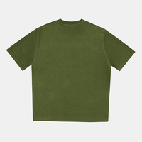 Maßgefertigtes Schwergewichtiges Poly-Baumwoll 350GSM Dickes O-Neck Blanko Kurzarm-Herren-T-Shirt mit Eigenem Logo Übergroßes Herren-Freizeit-T-Shirt