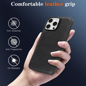 Étui magnétique de haute qualité <span class=keywords><strong>D10</strong></span> TPU + PU avec aimant puissant pour iPhone 16 17 Pro Max, coques magnétiques pour Samsung A56 S25 S24 <span class=keywords><strong>Plus</strong></span> Ultra Google - Product Image 3