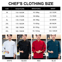 Uniforme de chef noir en taille XL, veste de cuisine régulière Cannes, uniforme de chef de restaurant, conception de logo personnalisé, ensembles d'uniformes de chef tendance