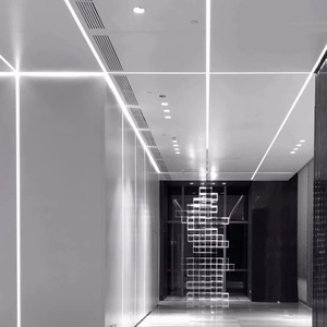 รางอลูมิเนียมรูปตัวทีสำหรับติดตั้งไฟ LED แบบเส้น ระบบรางสำหรับตกแต่งไฟในตู้  โปรไฟล์อุตสาหกรรมเคลือบผิวอะโนไดซ์ - Product Image 6