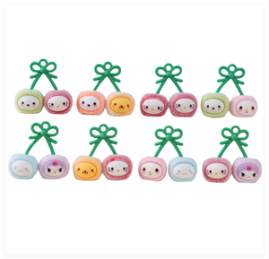 ขายส่งของเล่นเซอร์ไพรส์แบบสุ่ม ชาร์มผลไม้เชอร์รี่คู่ 3 มิติ สำหรับเด็ก ทำเองได้ น่ารัก คาวาอี้ การ์ตูน บรรจุในถุงสุ่ม - Product Image 5