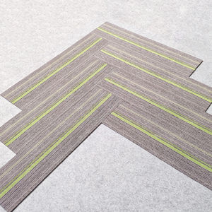 Commercial Modern Eco-Friendly <b>Puzzle</b> Pattern Anti-static Rectangle Polypropylene Carpet Tile 25x100cm - Product Image 3